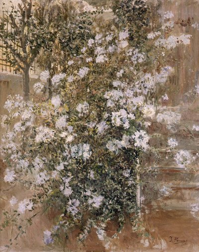 Corner of the Garden by Ignacio Pinazo Camarlench